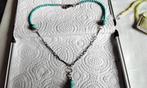 Ketting ANTIEK Zilver 925 (7gr) Tukoois UNIEK SIERAAD SALE, Ophalen, Zo goed als nieuw, Met edelsteen, Zilver