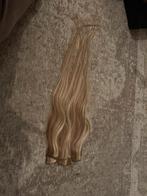 Hair extensions echt haar blond 45cm, Ophalen of Verzenden, Zo goed als nieuw, Pruik of Haarverlenging