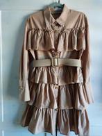 May by shining Star Jurk bruin/beige/taupe/zand ZGAN, Kleding | Dames, Jurken, My by shining star, Beige, Ophalen of Verzenden