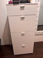 Ladekasten wit, Huis en Inrichting, Kasten | Ladekasten, 100 tot 150 cm, Ophalen of Verzenden, Zo goed als nieuw, 3 of 4 laden