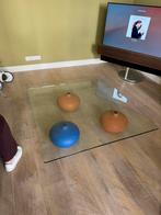 Design glas salon tafel 120x120, Huis en Inrichting, Tafels | Salontafels, Ophalen, 100 tot 150 cm, 50 tot 100 cm, Minder dan 50 cm