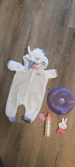 Eenhoorn onesie Baby Born met accessoires, Kinderen en Baby's, Speelgoed | Poppen, Ophalen of Verzenden, Zo goed als nieuw, Babypop