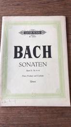 Bach sonaten. Fluit en klavecimbel., Ophalen of Verzenden, Gebruikt