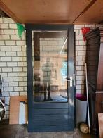 Zeer nette hard houten buitendeur, Doe-het-zelf en Verbouw, Deuren en Horren, 80 tot 100 cm, Gebruikt, Hout, Buitendeur