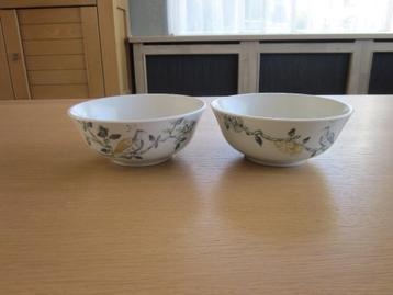Villeroy & Boch Vivo 2 schaaltjes met vogels D15cm H6cm beschikbaar voor biedingen