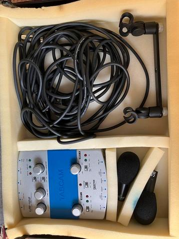 Tascam US-122 Interface + Microfoons beschikbaar voor biedingen