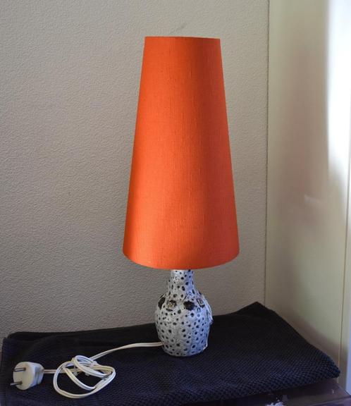 Vintage Keramieke Tafellamp, Huis en Inrichting, Lampen | Tafellampen, Gebruikt, Minder dan 50 cm, Glas, Kunststof, Stof, Overige materialen