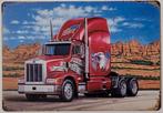 Rebel rode vrachtwagen truck reclamebord van metaal deco, Info@deconoord.nl, Deco Noord, Nieuw, Ophalen of Verzenden