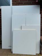 Diverse MDF platen met glanzende lakdraagfolie, dikte 18 mm, Doe-het-zelf en Verbouw, Platen en Panelen, Ophalen, Zo goed als nieuw