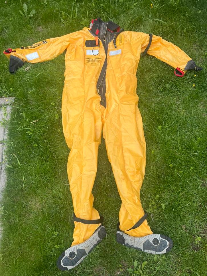 2x Mustang Survival immersion suit overlevingspak Solas74/83, Watersport en Boten, Watersportkleding, Zo goed als nieuw, Drysuit