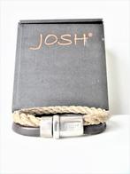 Nieuwe Josh heren armband, Ophalen of Verzenden, Nieuw, Bruin, Leer
