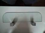 2x Duraline wandplank glas helder 12mm 60x15cm incl clips, Ophalen, Zo goed als nieuw
