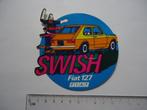 sticker oud FIAT 127 auto oldtimer jaren 70 italie Swish, Verzenden, Zo goed als nieuw, Bedrijf of Vereniging