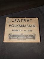 "Fatra" volksmasker, gasmasker 1939 G.L.Loos&co, Verzamelen, Militaria | Tweede Wereldoorlog, Nederland, Ophalen of Verzenden