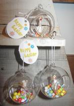 Paashangers diorama glazen bal, Diversen, Pasen, Ophalen of Verzenden, Zo goed als nieuw