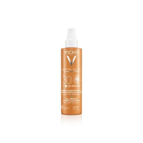 Vichy Capital Soleil Cell Protect Fluïde Spray SPF30 200ml, Sieraden, Tassen en Uiterlijk, Uiterlijk | Lichaamsverzorging, Nieuw