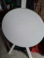 Opklapbare kunststof tafel - wit, Ophalen, Kunststof, Gebruikt, 50 tot 100 cm