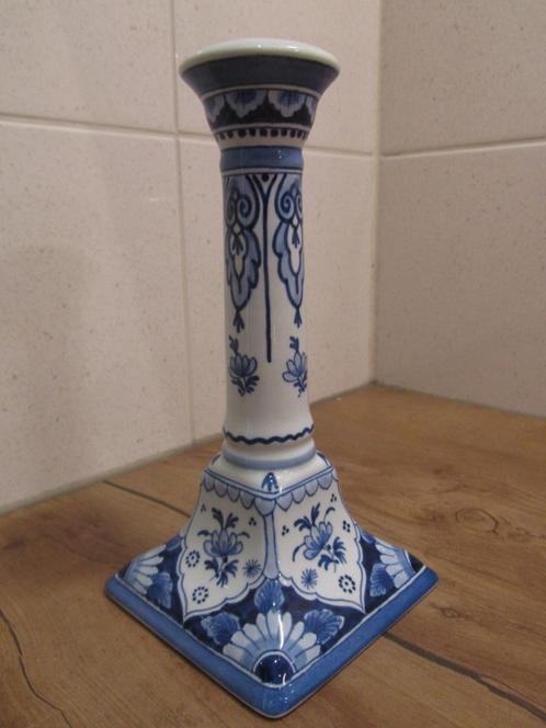 Porceleyne Fles hoge kandelaar, Antiek en Kunst, Antiek | Keramiek en Aardewerk, Ophalen of Verzenden