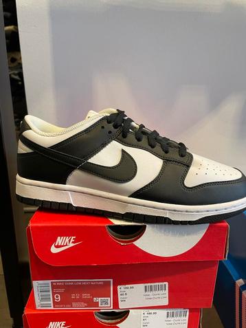 Nike Dunk Low Zwart/Wit - Nieuw - Maat 45 beschikbaar voor biedingen