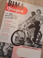 PEUGEOT BIMA bromfiets folder 1953, Ophalen of Verzenden, Gebruikt