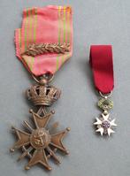 Om 1910-1920 Militair Soldaat Belgie Embleem Lintje Ereteken, Nvt., Overige gebieden, Lintje, Medaille of Wings, Ophalen of Verzenden