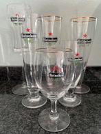 Zes Heineken Bierglazen, Verzamelen, Ophalen of Verzenden, Gebruikt, Bierglas