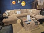 Ribstof U - Bank Rome NU DIRECT leverbaar !!, Hout, Overige maten, Hoekbank, Ophalen of Verzenden