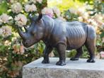 NEUSHOORN / BRONZEN BEELD / OPRUIMING, Ophalen of Verzenden, Nieuw, Wild dier, Beeldje of Figuurtje