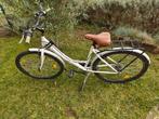 Damesfiets - Witte Stadsfiets met Bagagedrager, 50 tot 53 cm, Ophalen, Overige merken, Gebruikt