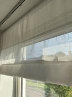 Witte linnenlook vouwgordijnen, Ophalen, Wit, Zo goed als nieuw, 200 cm of meer