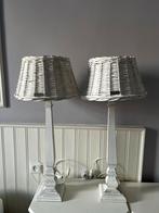 2 Lifestyle Tafellampen Landelijke Stijl, Ophalen, Gebruikt, Hout, 50 tot 75 cm