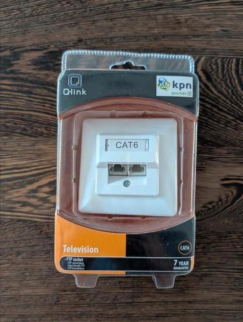 Q-Link CAT6 netwerkaansluiting – KPN geschikt – nieuw, Doe-het-zelf en Verbouw, Elektra en Kabels, Zo goed als nieuw, Ophalen of Verzenden