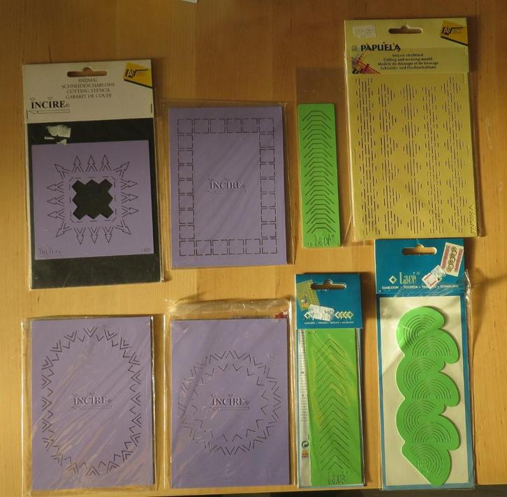 Incire / Lacé Snij- en Vlechtmallen, Hobby en Vrije tijd, Kaarten | Zelf maken, Zo goed als nieuw, Pons of Mal, Overige thema's