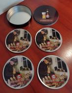 Oude Cristal Alken Coasters Onderzetters in Blikje. (A), Verzamelen, Biermerken, Viltje(s), Overige merken, Gebruikt, Verzenden