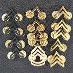 Lotje Amerikaanse leger rangen, Verzamelen, Militaria | Algemeen, Verzenden, Landmacht, Amerika, Embleem of Badge