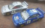 2x Subaru Impreza WRC - Hornby - Racebaanauto - racebaan, Kinderen en Baby's, Speelgoed | Racebanen, Overige merken, Gebruikt