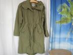 lange oversized groene parka jas met capuchon mt S Elvine, Elvine, Ophalen of Verzenden, Maat 36 (S), Gedragen