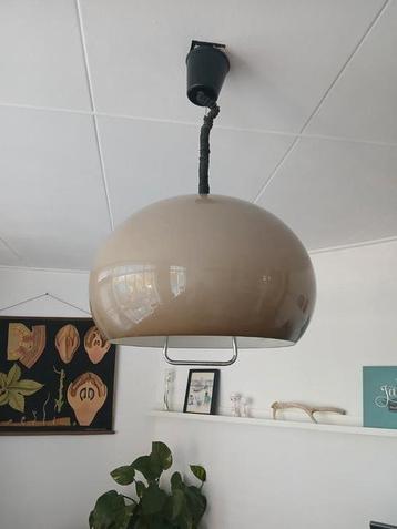 Grote Vintage Retro Mushroom hanglamp bollamp bruin beschikbaar voor biedingen