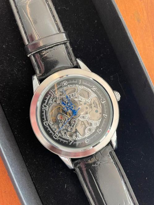 Goer skeleton watch automatic, Sieraden, Tassen en Uiterlijk, Horloges | Heren, Zo goed als nieuw, Polshorloge, Overige merken