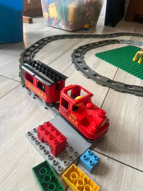 Trein spoor duplo, Kinderen en Baby's, Speelgoed | Duplo en Lego, Zo goed als nieuw, Duplo, Complete set, Ophalen of Verzenden