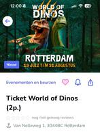 World of dino’s 2 tickets, Tickets en Kaartjes, Twee personen