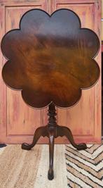 Vintage/Mahonie/Bloem/Klep/Tafeltje/Tafel, Antiek en Kunst, Ophalen of Verzenden