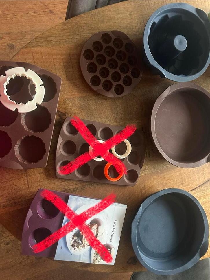 Multiflex vormen, Hobby en Vrije tijd, Taarten en Cupcakes maken, Zo goed als nieuw, Bakvorm, Taarten of Cupcakes, Ophalen of Verzenden
