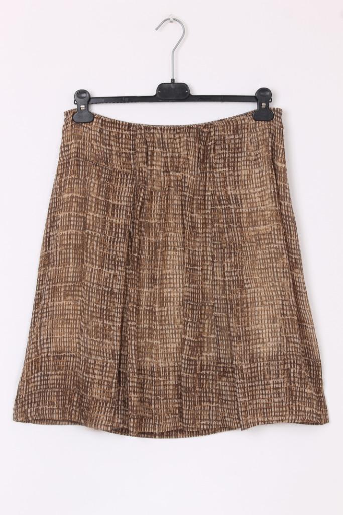 100% zijde rok van NATAN maat 40, Kleding | Dames, Rokken, Zo goed als nieuw, Maat 38/40 (M), Bruin, Knielengte, Verzenden