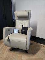 Prominent relaxfauteuil creme leer, Ophalen of Verzenden