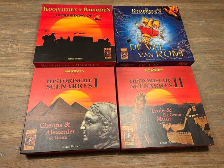 Kolonisten van Catan - 4 Uitbreidingen (Zo Goed Als Nieuw), Hobby en Vrije tijd, Gezelschapsspellen | Bordspellen, Nieuw, Ophalen of Verzenden