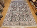 Vintage handgeknoopt oosters tapijt kashmir zijde 330x209, Huis en Inrichting, Stoffering | Tapijten en Kleden, Info@SlatsAntiek.nl