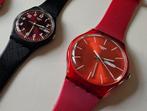 2 SWATCH horloges | Sir Red 34mm | Red Rebel 41mm, Sieraden, Tassen en Uiterlijk, Horloges | Dames, Kunststof, Gebruikt, Polshorloge