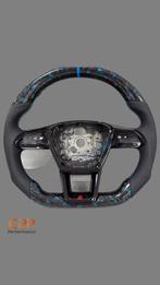 Audi C8/Rs6 Forged Carbon Stuurwiel Blauw *Montage mogelijk*, Auto-onderdelen, Besturing, Ophalen of Verzenden, Nieuw, Audi