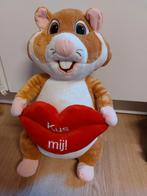 AH hamster valentijn kus mij! grote versie, Kinderen en Baby's, Speelgoed | Knuffels en Pluche, Ophalen of Verzenden